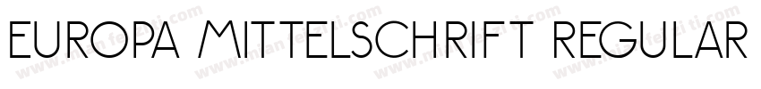 Europa Mittelschrift Regular字体转换